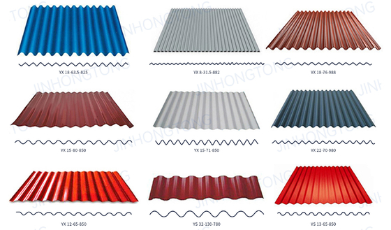 Amostra PPGI CGI revestido de cor corrugado/onda galvanizado de ferro/aço