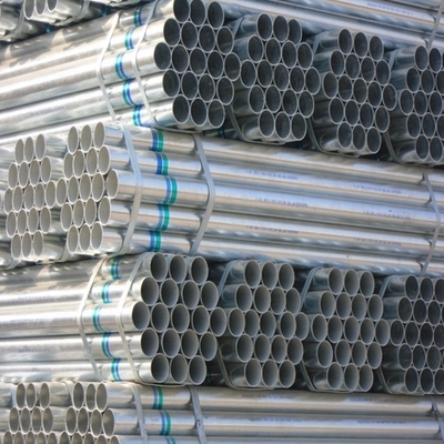 Tubo de aço galvanizado Tubo de aço Gi Tubo redondo Espessura da parede 0,5-60 mm Certificado API Tubo de aço galvanizado soldado de 4 polegadas