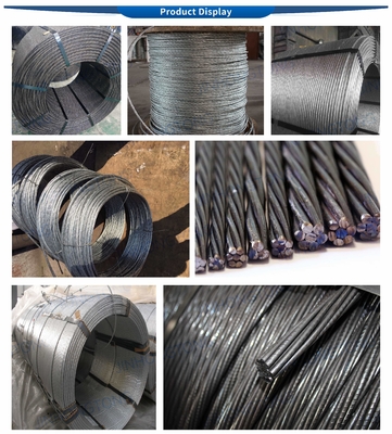 Arame de alta resistência não ligado para construção pré-extenso Arame de aço pré-extenso Arame de concreto ligado PT