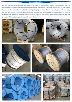 Não ligado 1x7 Diâmetro ASTM A 475 Alta Tensibilidade Galvanizado 7 fios 0,33mm fio de aço galvanizado fio de aço