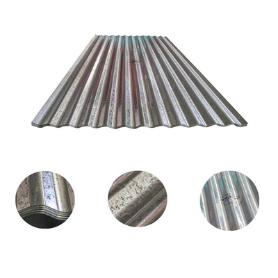 0.40mm Folha de telhado galvanizado Gi Folha de telhado galvanizado Folha de aço ondulado galvanizado Telhado de tenda de cima Amostra livremente