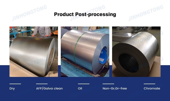 Materiais industriais de comprimento personalizado 55% Al-Zn Galvalume Coil de aço com AZ200 revestimento e folhas de corte