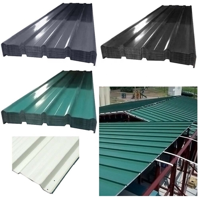 AISI/ASTM/JIS/EN/GB Padrão Ppgl Folha de telhado de aço galvanizado revestida de cor para telhado de largura personalizada de cor cinzenta