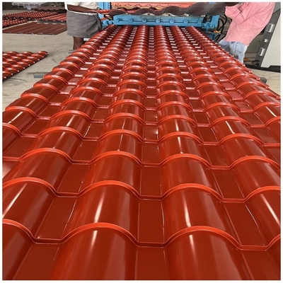 AISI/ASTM/JIS/EN/GB Padrão Ppgl Folha de telhado de aço galvanizado revestida de cor para telhado de largura personalizada de cor cinzenta