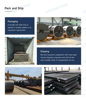 0.35mm A36 Hrc Hr Linha de produção de chapa de aço de ferro baixo e metal alto rolando a quente bobina de aço carbono com padrão ASTM