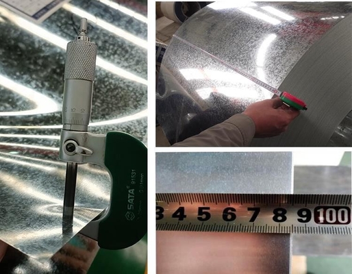 JIS/ASTM/AISI/GB Padrão de chapa de aço galvanizado galvanizado a quente para chapa de caldeira G550 PPGI bobinas Az150 3mm Cutter