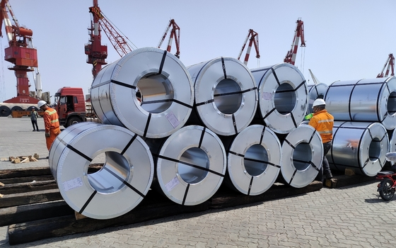 JIS/ASTM/AISI/GB Padrão de chapa de aço galvanizado galvanizado a quente para chapa de caldeira G550 PPGI bobinas Az150 3mm Cutter