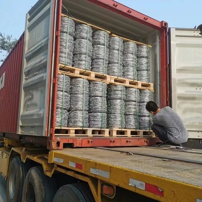 ASTM 6 8 9 10 12 14 18 20 Arame farpado galvanizado mergulhado a quente com comprimento de barbante e requisitos dos clientes de arame farpado