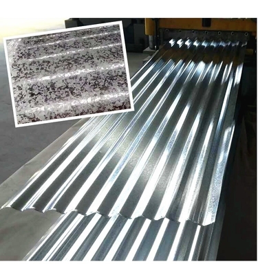 Folhas de telhado de zinco galvanizadas de mediana dureza e onduladas em ASTM/AISI/SGCC/CGCC/TDC51DZM/TDC52DTS350GD/TS550GD/DX51D Z
