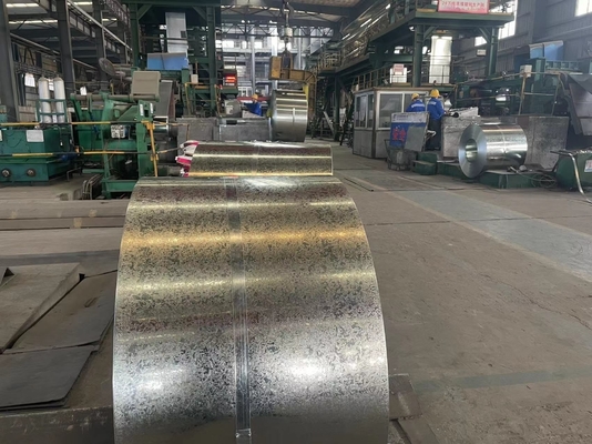 Padrão AiSi Prime G90 bobina de aço galvanizado rolos de ferro bobina de aço galvanizado 100mm bobina de aço galvanizado Z275 para fabricação de recipiente
