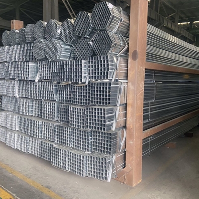 Tubo de aço galvanizado quadrado para Q235A Q235B Q345B em forma retangular