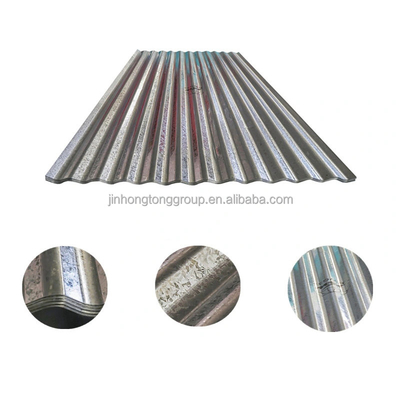 600-1500 mm de largura Metal de telhado galvanizado ondulado com resistência à corrosão e tolerância ± 1%