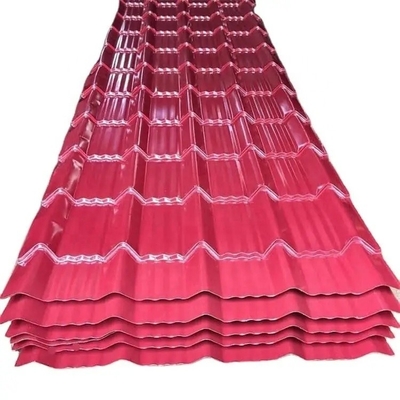 Requisitos do cliente Material de construção de telhado de metal galvanizado PPGI pré-pintado com dureza média