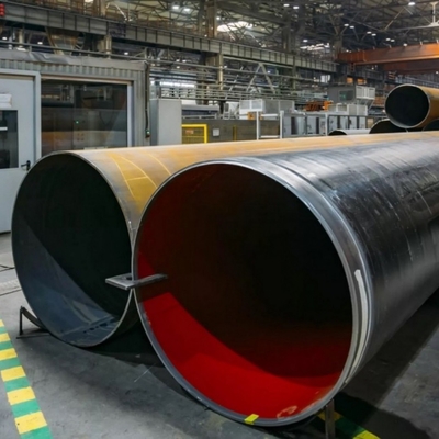 A ERW Technique produz tubos de aço soldado a carbono de 406 mm de diâmetro para as necessidades do cliente