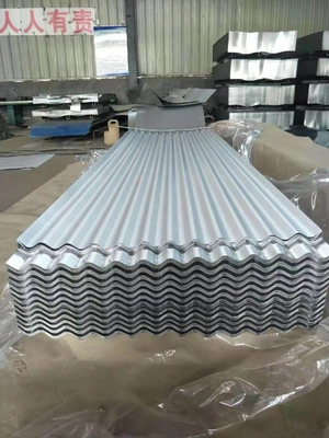 Materiais de construção Dx51d Dx52d Dx53d 600mm-1200mm Chapa de aço corrugado de metal Chapa de telhado de galvalume