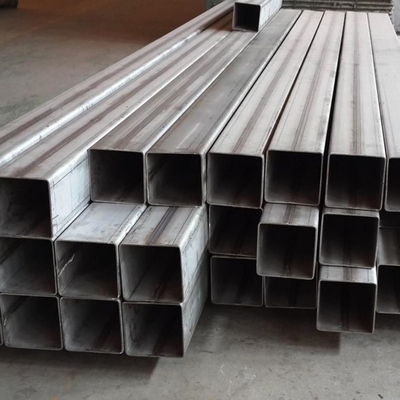 Tubo Quadrado Galvanizado a Quente Tubo de Ferro 0,9 mm Tubo de Gi Tubo Perforado revestido em pó Tubo Quadrado de Aço Galvanizado Estrutural
