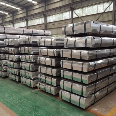 Padrão ASTM 0,12-0,8 mm Espessura Material de Construção Personalização Dx51d Dx52d Dx53d Galvanizado Galvalume Alumínio Roofing corrugado