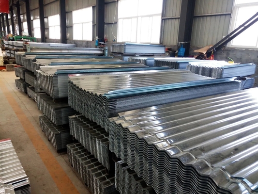 Padrão ASTM 0,12-0,8 mm Espessura Material de Construção Personalização Dx51d Dx52d Dx53d Galvanizado Galvalume Alumínio Roofing corrugado