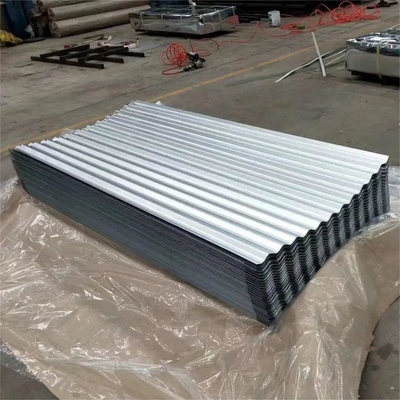 Padrão ASTM 0,12-0,8 mm Espessura Material de Construção Personalização Dx51d Dx52d Dx53d Galvanizado Galvalume Alumínio Roofing corrugado