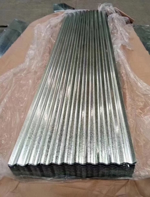Alta resistência Spangle Regular Galvanizado 0,5 Roof Sheet Roll para 600-1250mm Largura Roofing de Metal corrugado