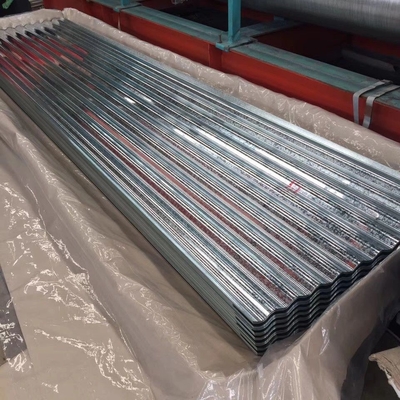 Alta resistência Spangle Regular Galvanizado 0,5 Roof Sheet Roll para 600-1250mm Largura Roofing de Metal corrugado
