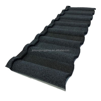 Design contemporâneo estilo 0,25mm pedra revestida azulejos de telhado de metal de aço azulejos de telhado simples para as necessidades do cliente