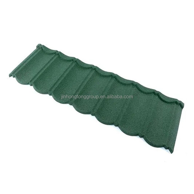 Folhas de telhado de pedra dura de comprimento personalizado 0,4 mm aço de zinco para materiais de telhado de construção resistente à corrosão