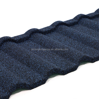Folhas de telhado de pedra dura de comprimento personalizado 0,4 mm aço de zinco para materiais de telhado de construção resistente à corrosão