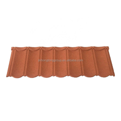 Folhas de telhado de pedra dura de comprimento personalizado 0,4 mm aço de zinco para materiais de telhado de construção resistente à corrosão