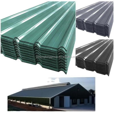 Materiais de construção de telhados de desempenho duradouro grau DX51D DX52D SGCC Chapa de telhado de metal galvanizado ondulado