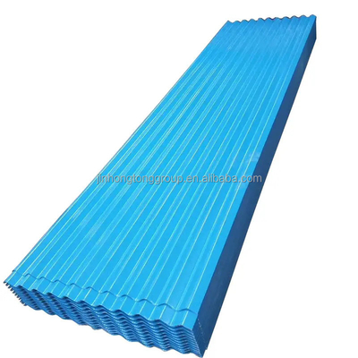 Material de construção SGCC/SGCD/SGCE/DX51D/DX52D/S250GD/S280GD ASTM A792 Chapa de telhado de metal ondulado revestido de cor Galvalume