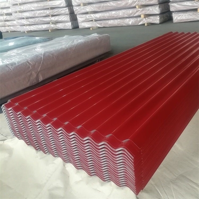 Customizado RAL 8017 Chacolate Color Coated PPGI aço ondulado telhado chapa de azulejo com 0,2 4 mm espessura e largura 600-1250 mm