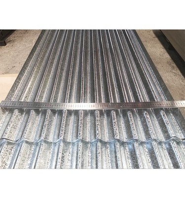 26 Gauge Galvanizado GI aço ondulado folha de telhado para 4x8 polegadas Tolerância ± 1% Grau conforme solicitado