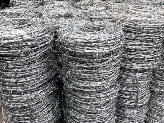 Arame Farpado galvanizado de arame farpado de barbear único de 500m de comprimento