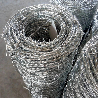 Arame Farpado galvanizado de arame farpado de barbear único de 500m de comprimento