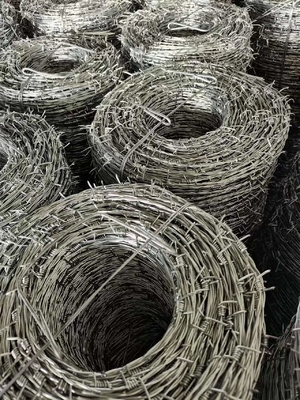 Fios de Ferro Directo Padrão Galvanizado Reverso Torcer Barbed Wire 1,6 mm x 100 metros para Requisito dos Clientes em Bom