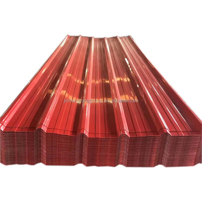 Telhado de construção chapa de aço ondulado espessura 0,5 mm RAL cor revestida de zinco galvanizado fornecimento telhado pré-fabricado casa telhado telhado