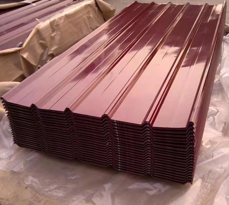 AZ20-AZ160 Chapa de aço galvanizado de cor 0.4mm 0.6mm 0.8mm Largura 900mm Comprimento Personalizado SGCC DX51D DX52D Grau