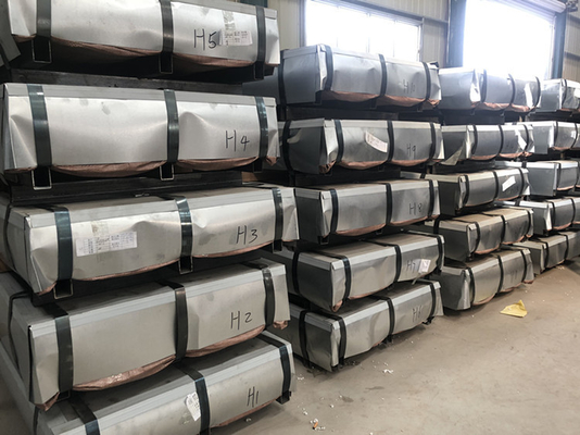 Pacote padrão Chapa de aço ondulado com grau SGCC e material de ferro galvanizado