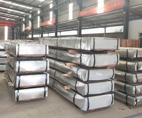 ± 1% Tolerância PPGI Chapa de onda de bobina GI Chapa de aço corrugado para chapa de telhado de ferro galvanizado pré-pintada