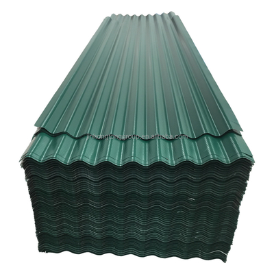 SGCC Folha galvanizada de cor corrugada média dura DX51D DX52D 0.5MM 0.8MM Folha de telhado verde PPGI para suas necessidades