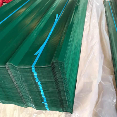 SGCC Folha galvanizada de cor corrugada média dura DX51D DX52D 0.5MM 0.8MM Folha de telhado verde PPGI para suas necessidades