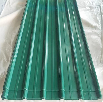 SGCC Folha galvanizada de cor corrugada média dura DX51D DX52D 0.5MM 0.8MM Folha de telhado verde PPGI para suas necessidades