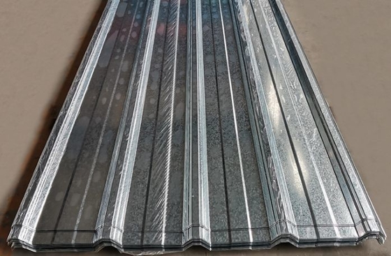 0.35*850*3.66M Telhado de chapa galvanizada de metal Gi Chapa de aço ondulado Telhado de ferro com spangle regular ASTM Standard