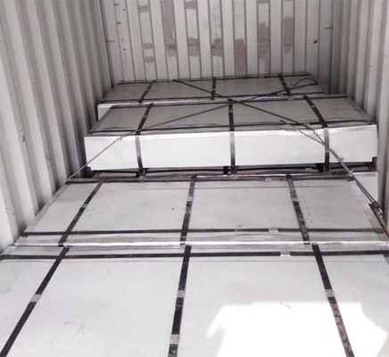 Chapa de telhado de chapa galvanizada PPGI Chapa de telhado de chapa de telhado de ferro com tolerância ± 1% e pacotes normais de navegação