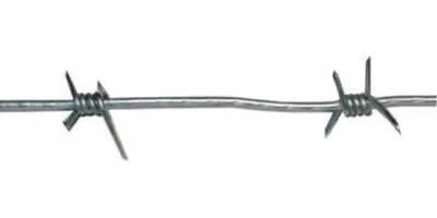 Arame farpado de metal galvanizado para cerca de segurança de malha 12,5 18 gauge PVC revestido de arame 50kg