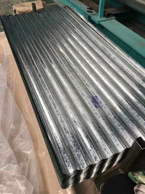 Painéis de telhado de metal curvos econômicos, aço corrugado galvanizado e chapas de telhado galvanizadas pré-usadas