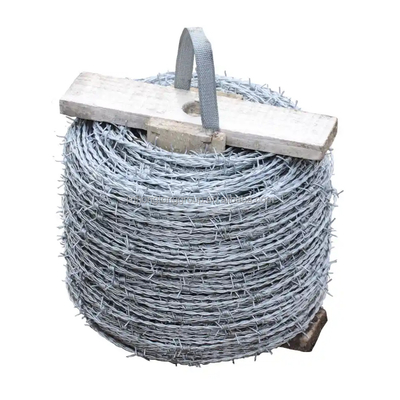 Arame farpado galvanizado a quente para construção de rede de proteção de vedação de segurança PVC revestido de ferro 50kg certificado BSCI