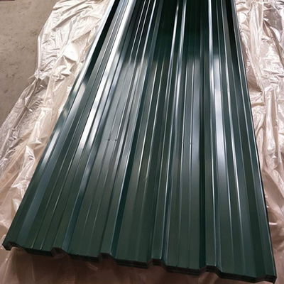 Folha de metal azul corrugada PPGI personalizada para telhados dentro de materiais de construção
