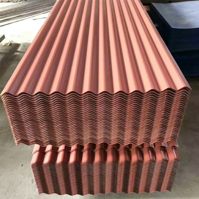 Chapa de telhado de cor de metal RAL personalizada Chapa de aço corrugado PPGI para telhado e outros materiais de construção